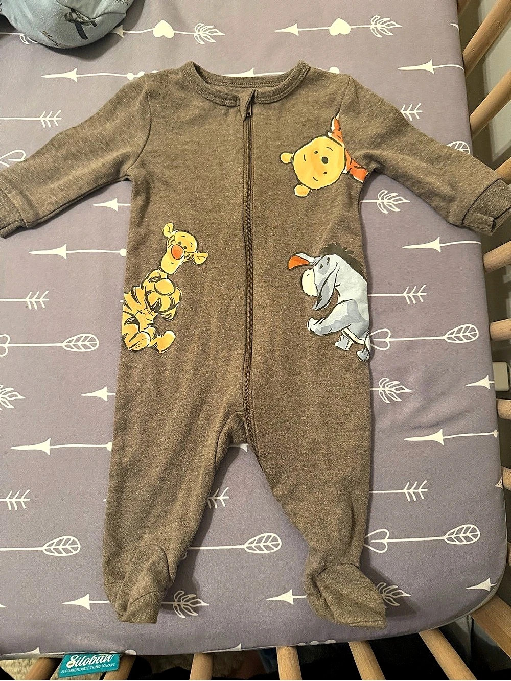 Disney Baby Pooh Footed Onesie 3-6M